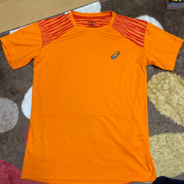 asics(アシックス)の値下げ☀️asics オレンジＴシャツ メンズのトップス(Tシャツ/カットソー(半袖/袖なし))の商品写真