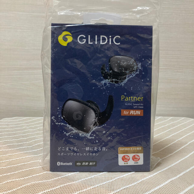新品未開封 GLIDiC SPT-7000 ブラック スポーツワイヤレスイヤホン