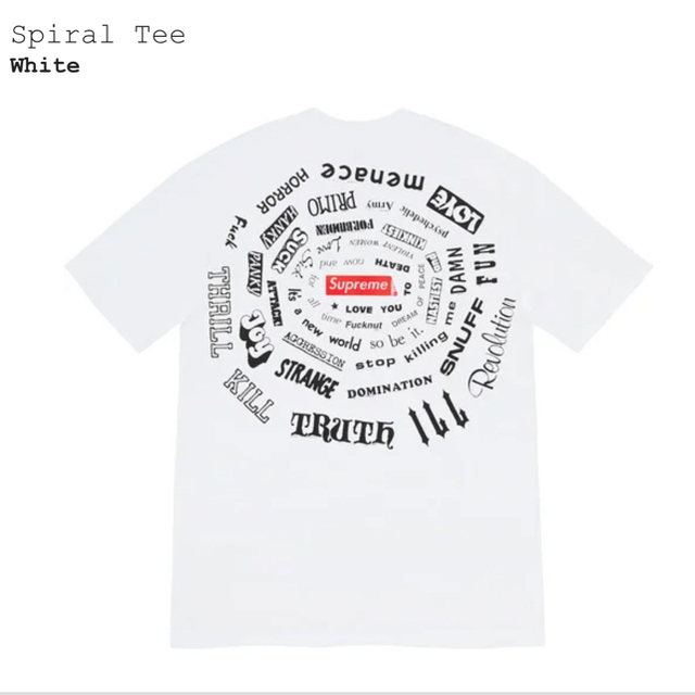 Supreme(シュプリーム)のSupreme Spiral Tee シュプリーム スパイラル Mサイズ メンズのトップス(Tシャツ/カットソー(半袖/袖なし))の商品写真