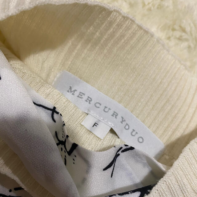 MERCURYDUO(マーキュリーデュオ)のMERCURYDUO スカーフ　ニット レディースのトップス(ニット/セーター)の商品写真