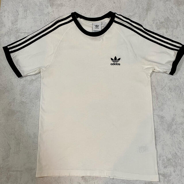 adidas(アディダス)のアディダス　リンガーTシャツ　ヴィンテージ  adidas 古着 メンズのトップス(Tシャツ/カットソー(半袖/袖なし))の商品写真