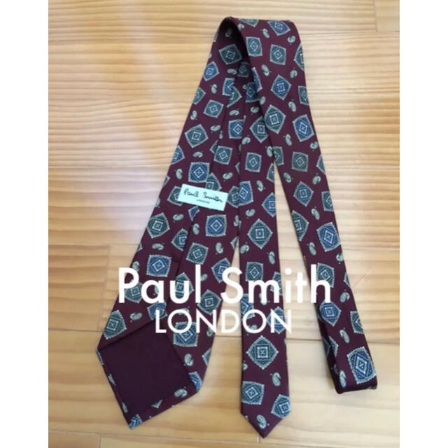 Paul Smith(ポールスミス)のやん様専用　美品　Paul Smith  ワイン総柄 メンズのファッション小物(ネクタイ)の商品写真