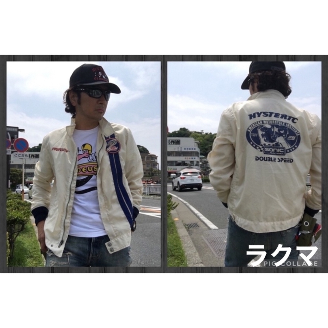 HYSTERIC GLAMOUR(ヒステリックグラマー)のHYSTERIC GLAMOURレーシングJK  ヒステリックグラマー バイカー メンズのジャケット/アウター(ナイロンジャケット)の商品写真