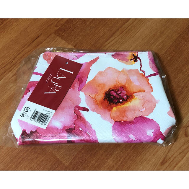 Laula(ラウラ)のLAURAの花柄のポーチ　新品❗️ レディースのファッション小物(ポーチ)の商品写真