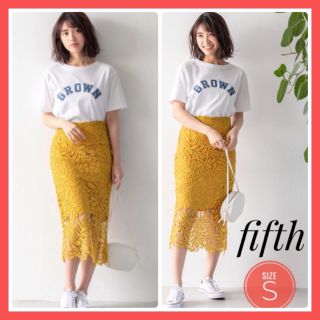 フィフス(fifth)の【美品】fifth フィフス レーススカート ペンシルスカート(ロングスカート)