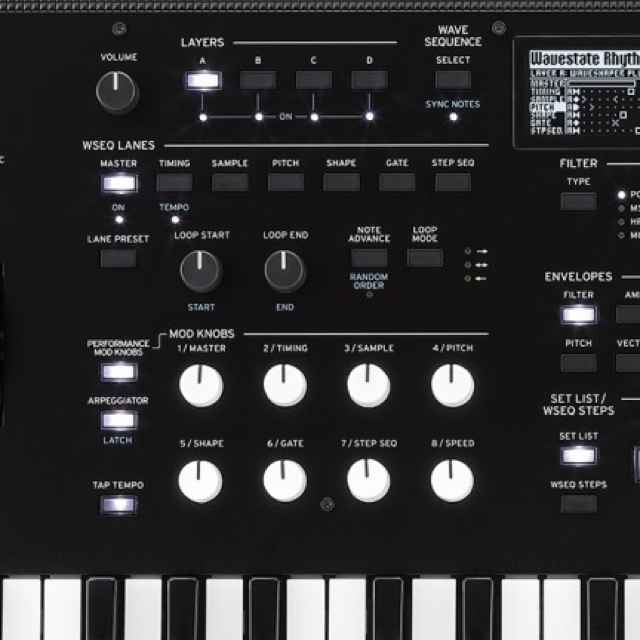 Korg Wavestate シンセサイザー 楽器の鍵盤楽器(キーボード/シンセサイザー)の商品写真
