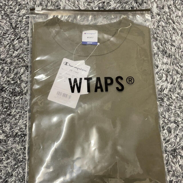 W)taps(ダブルタップス)のOD M WTAPS Champion ACADEMY SS Tシャツ カーキ メンズのトップス(Tシャツ/カットソー(半袖/袖なし))の商品写真
