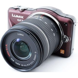 パナソニック(Panasonic)の❤スマホに送れる❤パナソニック LUMIX DMC-GF3 ブラウン❤(ミラーレス一眼)