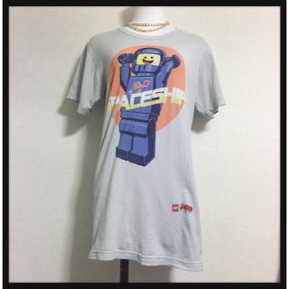 レゴ(Lego)の[LEGO]プリントTシャツ 灰色 レトロ カットソー 半袖 海外Mexico製(Tシャツ(半袖/袖なし))