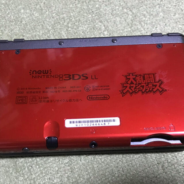 任天堂(ニンテンドウ)の【ジャンク】new ニンテンドー3ds LL スマッシュブラザーズエディション エンタメ/ホビーのゲームソフト/ゲーム機本体(携帯用ゲーム機本体)の商品写真