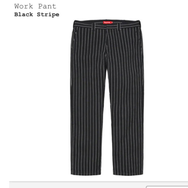 Supreme(シュプリーム)のsupreme Work Pant 30 black stripe 21ss メンズのパンツ(ワークパンツ/カーゴパンツ)の商品写真