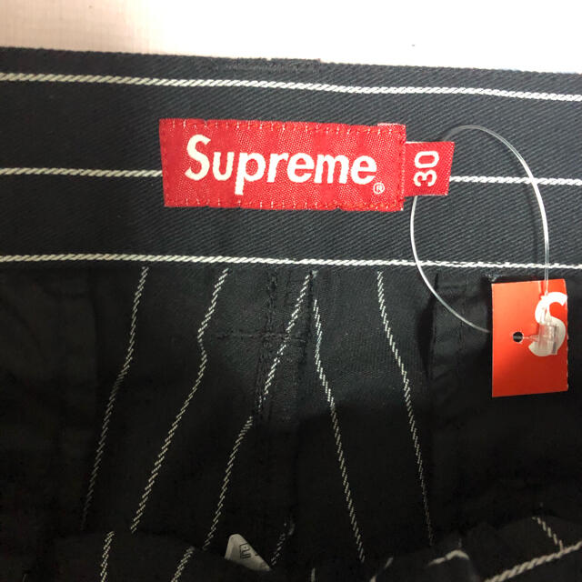 Supreme(シュプリーム)のsupreme Work Pant 30 black stripe 21ss メンズのパンツ(ワークパンツ/カーゴパンツ)の商品写真