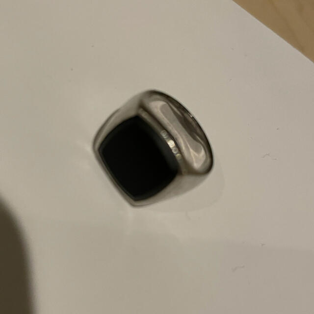 Tomwood Cushion Black Onyx Ring