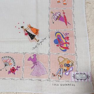 ルルギネス(LULU GUINNESS)の《未使用》LULU GUINESS 刺繍入り ハンカチ(ハンカチ)