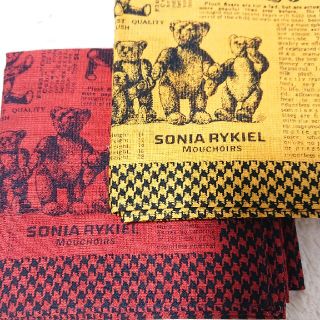 ソニアリキエル(SONIA RYKIEL)の《未使用》SONIA RYKIEL ハンカチ２枚セット(ハンカチ)