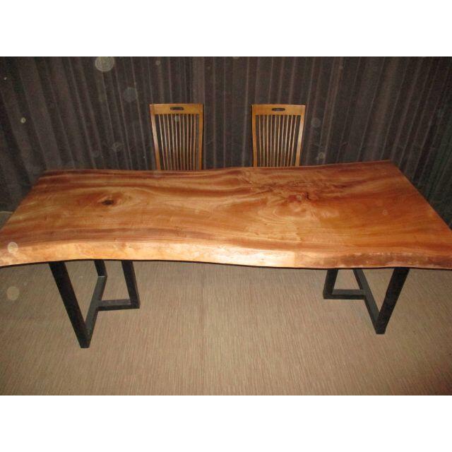 レビュー高評価のおせち贈り物 T023■　楠　クス　テーブル　板　ダイニング　座卓 天板　無垢　一枚板 ダイニングテーブル