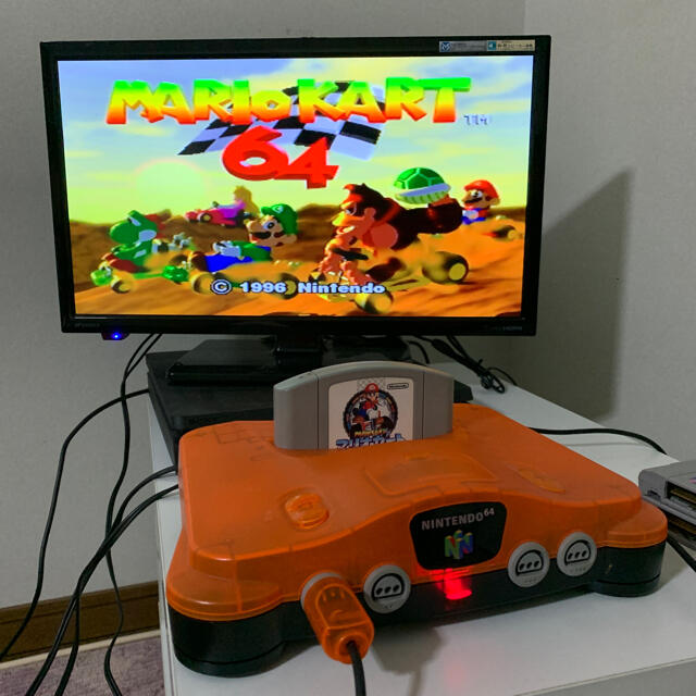 NINTENDO 64 - ニンテンドー64 本体 クリアオレンジ ダイエー優勝限定