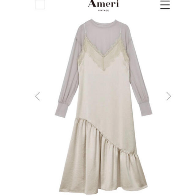 Ameri VINTAGE(アメリヴィンテージ)のLADY LAYERED CAMI DRESS Ameri VINTAGE レディースのワンピース(ロングワンピース/マキシワンピース)の商品写真