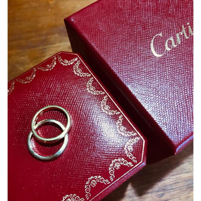 カルティエ　Cartier ラブミーリング　7号　2本セット　トリニティ 3