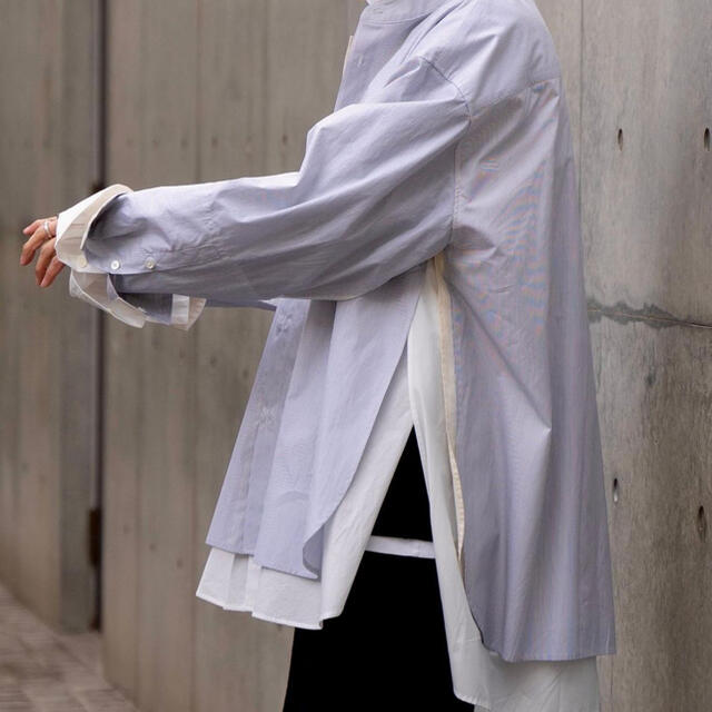 stein 21ss OVERSIZED 4LAYERED SHIRT