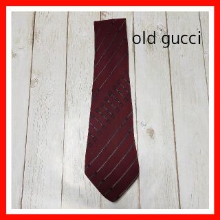 グッチ(Gucci)の【美品】old gucci グッチ ブランド ネクタイ シルク 100%(ネクタイ)