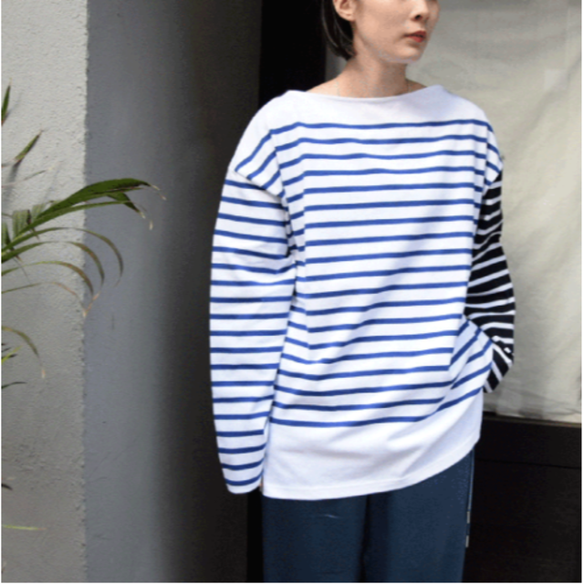 IENA(イエナ)のINSCRIRE Border Big Boat Neck レディースのトップス(カットソー(長袖/七分))の商品写真