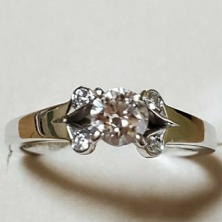 カルティエ(Cartier)のカルチェ　ソリテール　バレリーナ　pt950   0.26ct　　　(リング(指輪))