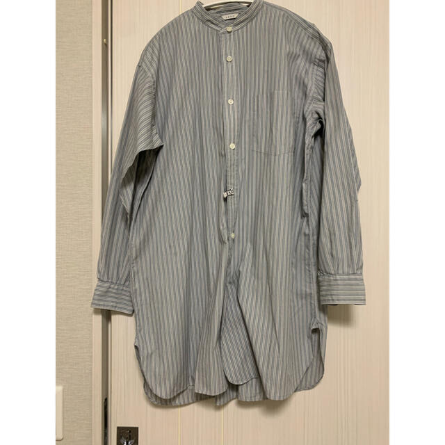 1LDK SELECT(ワンエルディーケーセレクト)のLENO♡BAND COLLAR BIG SHIRT 19SS レディースのトップス(シャツ/ブラウス(長袖/七分))の商品写真