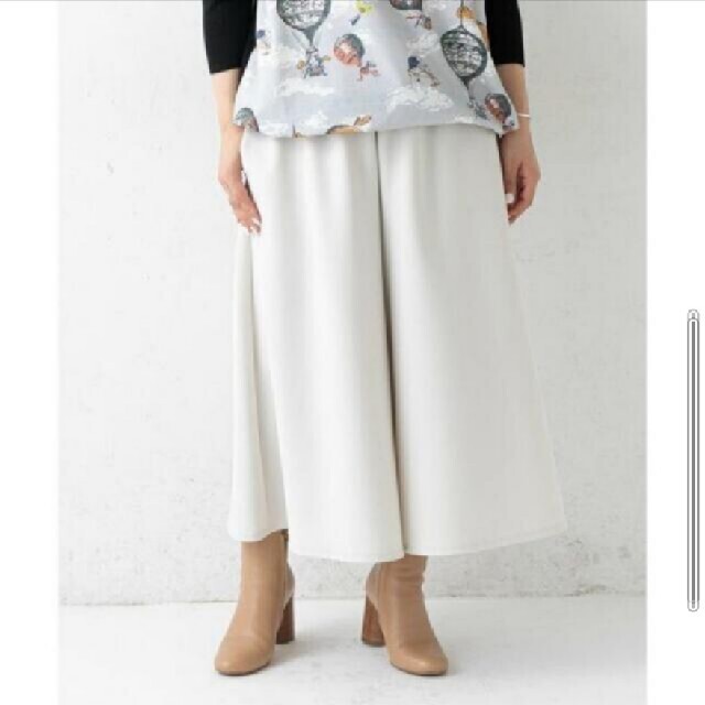 最も パンツ22000円/今季新品/ビアズリー/ウェストリブ/ダブルクロス/パンツ/白