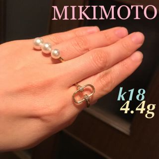 ミキモト(MIKIMOTO)のミキモト　モダンなデザインのリング❤︎(リング(指輪))