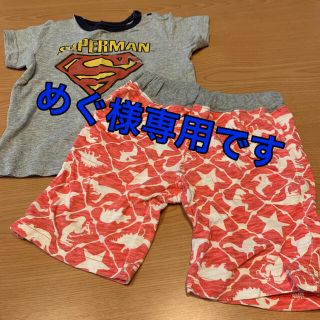 ジャンクストアー(JUNK STORE)のsuperman スーパーマン　Tシャツ　恐竜　半ズボン　パンツ　セット(Tシャツ/カットソー)