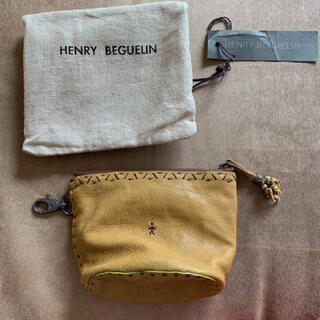 HENRY BEGUELIN✨エンリーベグリン オミノ刺繍 ファスナー ポーチ