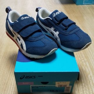 アシックス(asics)のアシックス アイダホ MINI JP  19.5cm  ネイビーブルー/ホワイト(スニーカー)