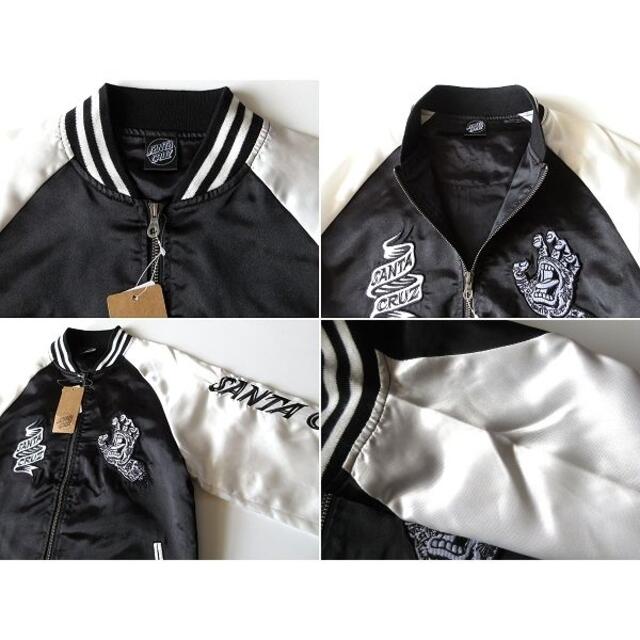 STUSSY(ステューシー)の新品タグ付 サンタクルーズ スクリーミングハンド ロゴ刺繍スカジャン M メンズのジャケット/アウター(スカジャン)の商品写真