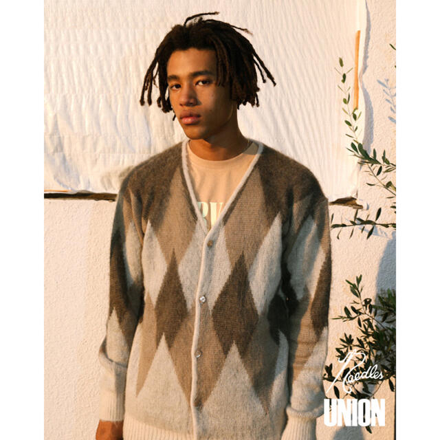 Union needless ニードルス size L モヘアカーディガン - カーディガン
