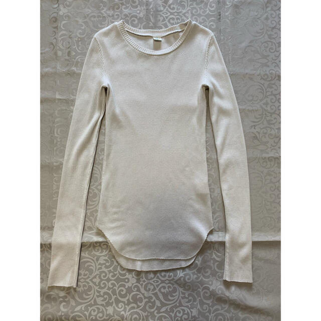 L'Appartement DEUXIEME CLASSE(アパルトモンドゥーズィエムクラス)のL'Appartement グッドグリーフ RIB L/S TOP ナチュラル メンズのトップス(Tシャツ/カットソー(七分/長袖))の商品写真