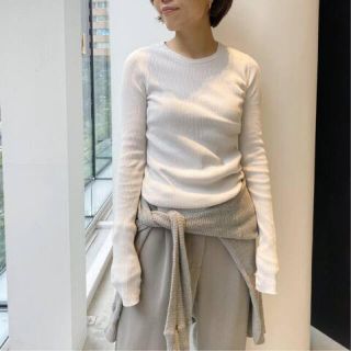 アパルトモンドゥーズィエムクラス(L'Appartement DEUXIEME CLASSE)のL'Appartement グッドグリーフ RIB L/S TOP ナチュラル(Tシャツ/カットソー(七分/長袖))