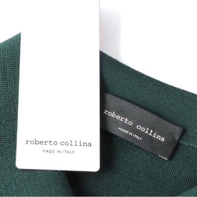 ROBERTO COLLINA(ロベルトコリーナ)の定価4.5万円【ロベルトコリーナ】◆新品/未使用◆最高級ウールニットシャツ◆48 メンズのトップス(ニット/セーター)の商品写真