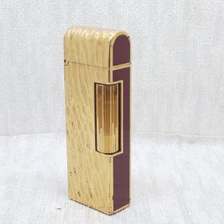 ダンヒル(Dunhill)のぴちダンヒル 3 ライター ドームトップ ボルドー ローラガス ダンヒルライター(タバコグッズ)