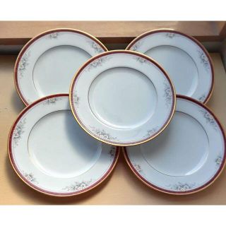 ノリタケ(Noritake)のノリタケ　 ヴィラヘブン金彩 花柄　小皿セット　5枚(食器)