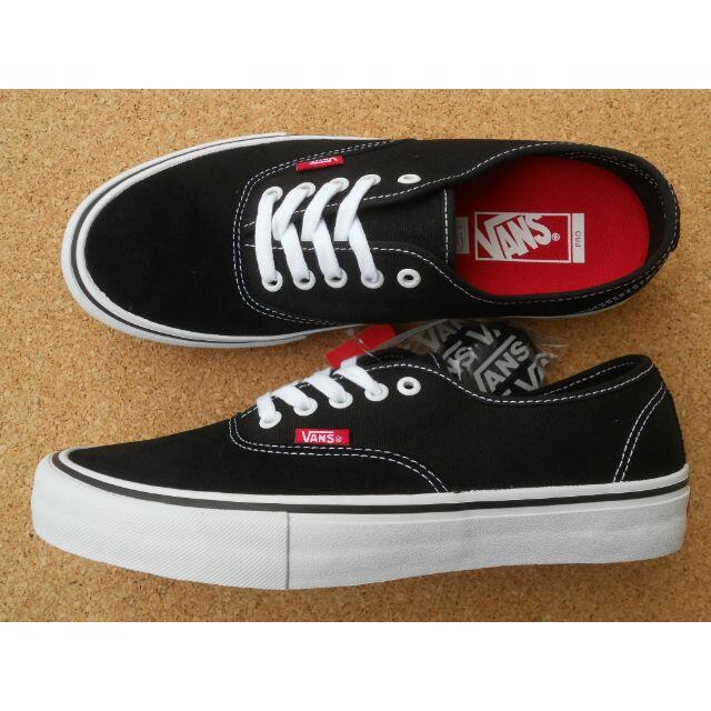 アッパー底サイズバンズ VANS AUTHENTIC PRO 27,5cm Blk/Whi