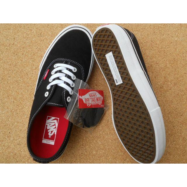 アッパー底サイズバンズ VANS AUTHENTIC PRO 27,5cm Blk/Whi