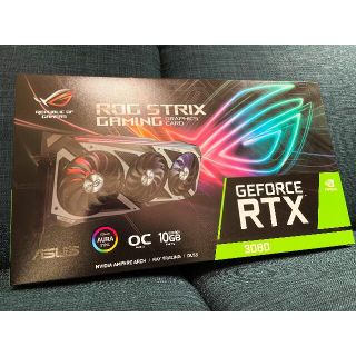 エイスース(ASUS)の【即日発送】ASUS ROG STRIX RTX3080 【新品未開封】(PCパーツ)