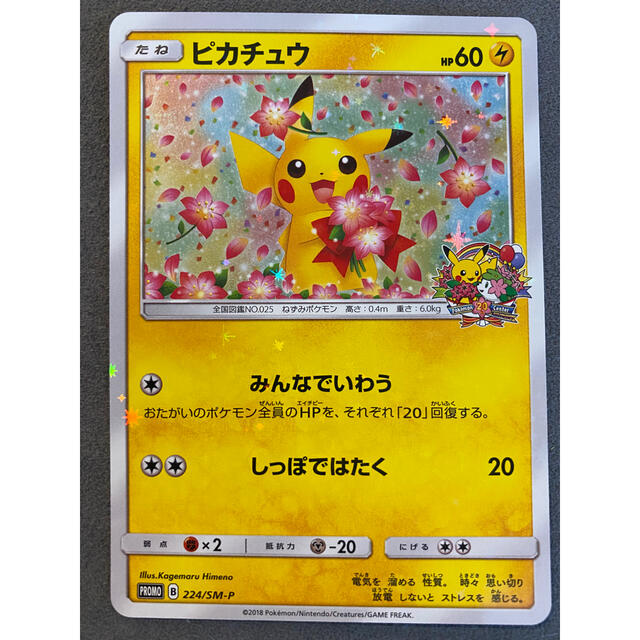 ラスト２枚❗ポケモン大セール❕18年前のピカチュウWHFプロモカード❗Bセット