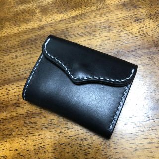 コンパクトウォレット　本革　ハンドメイド(財布)