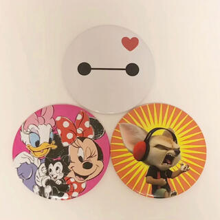 【ディズニー／Disney】缶バッジ3点セット(キャラクターグッズ)
