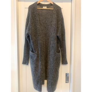 アクネ(ACNE)のAcne モヘヤロングカーディガン グレー xxs(カーディガン)