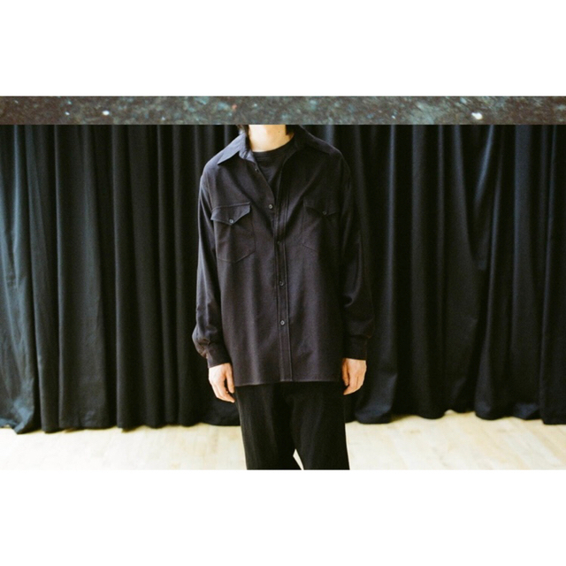 comoli コモリ 22aw ウールモールスキンワークシャツ