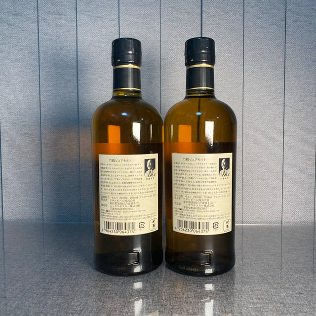 ニッカウヰスキー(ニッカウイスキー)の竹鶴　ピュアモルト　ニッカウイスキー　2本セット 食品/飲料/酒の酒(ウイスキー)の商品写真