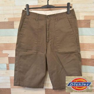 ディッキーズ(Dickies)の【Dickies】 美品 ディッキーズ 無地 ダークブラウンハーフパンツ M(ショートパンツ)